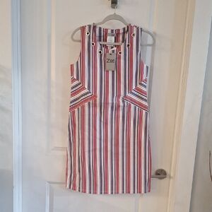 Zoe Striped Sleeveless Dress